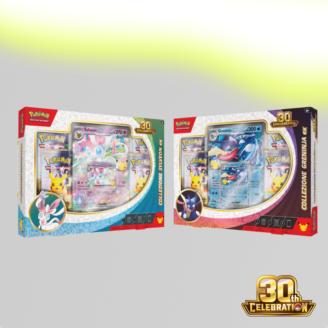 Collezione Sylveon-ex e collezione Greninja-ex 30th Anniversario - Pokémon (IT)